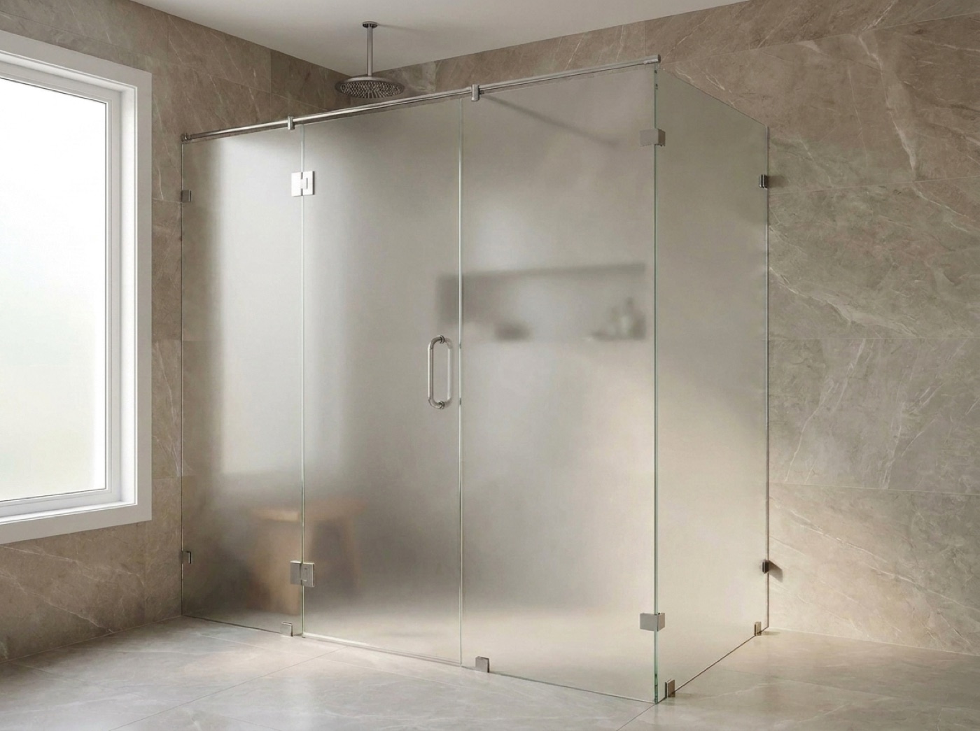 Steam Shower Enclosures by Fortune Shower Doors for a Richmond, Michigan bathroom