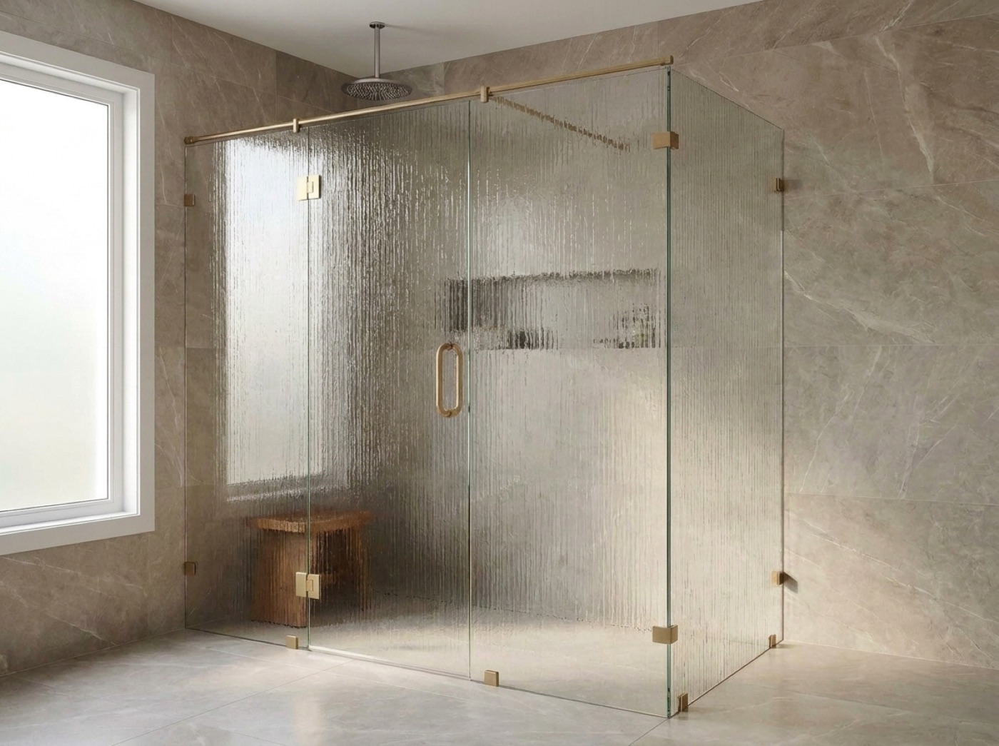 Shower Door Replacement by Fortune Shower Doors for a Richmond, Michigan bathroom